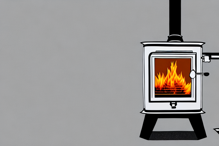 A wood-burning stove with a venting system