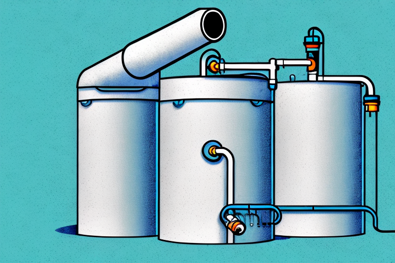 A rain barrel with a spout and a filter system