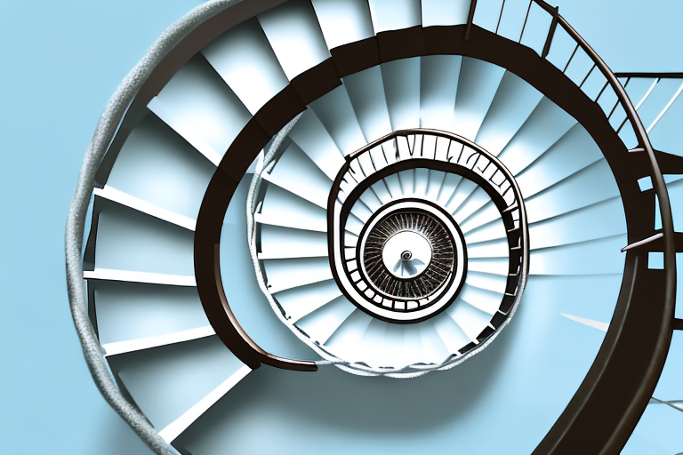 A custom-made spiral staircase